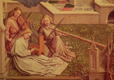 Der Gnadenbrunnen (Detail) von Jan van Eyck